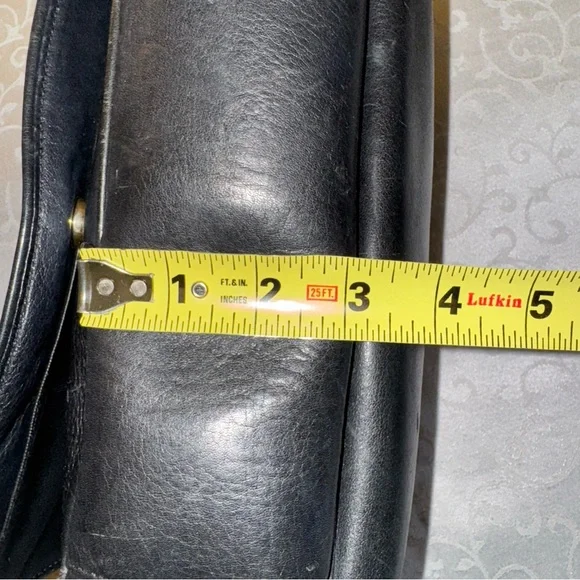 Pierre Balmain Black Leather Shoulder Crossbody Messenger Bag - Picture 15 of 16